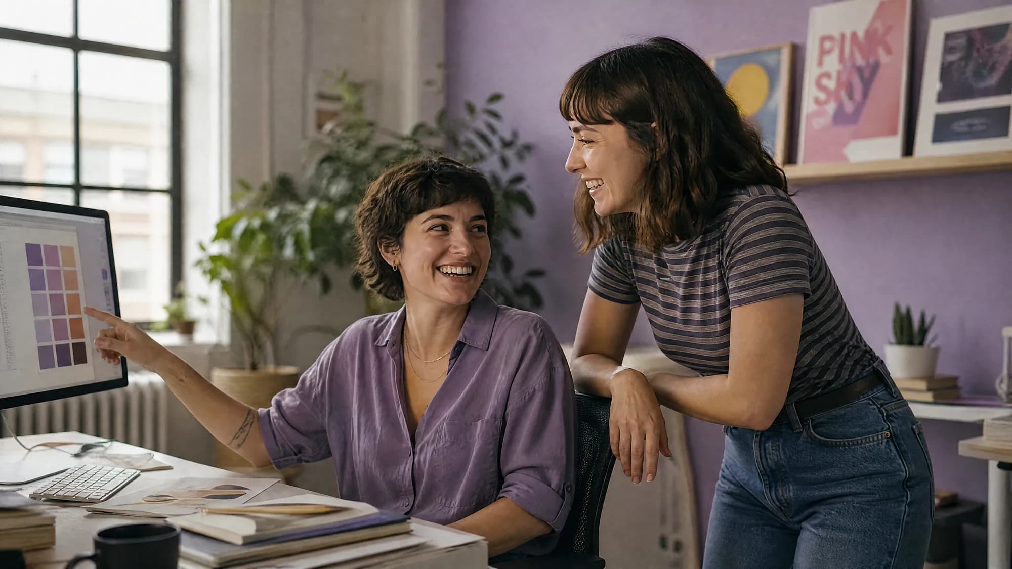 L’équipe Klimy en discussion dans l’atelier
